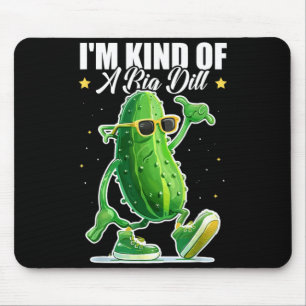 Eine Art große Dillgurke Lustiger Halloween-Gurke Mousepad