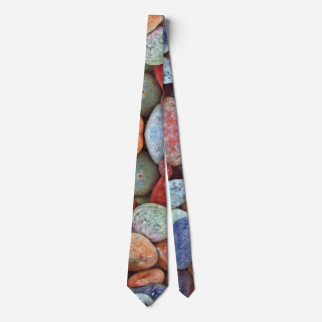 Eine Art Kiesel Stone Necktie Krawatte (Vorderseite)