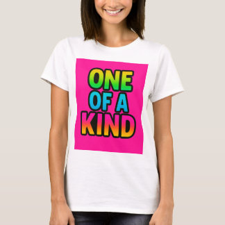 Eine Art - Neon Rainbow Statement-T - Shirt