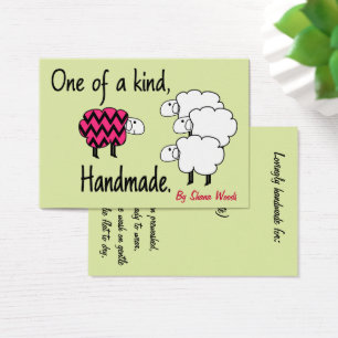 Eine Art Pink- und Black-Sheep-Hang-Markierung