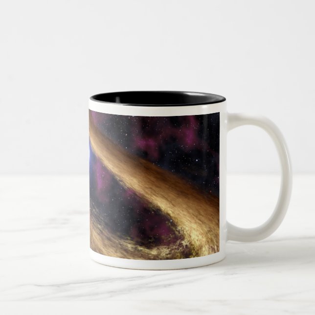 Eine Art toter Stern namens Pulsar Zweifarbige Tasse (Rechts)