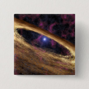 Eine Art toter Stern nannte einen Pulsar Button