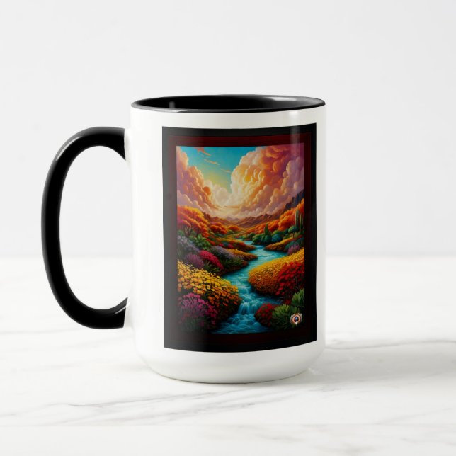 Eine atemberaubende Fantasie Landschaft Kunst - Xz Tasse (Links)