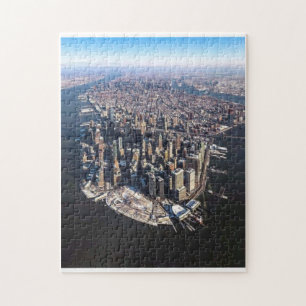 Eine atemberaubende Luftansicht von New York City Puzzle