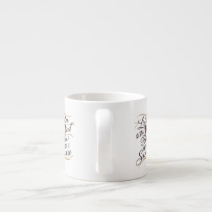 Eine atemberaubende Wortart mit einem Harmonon Espressotasse
