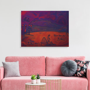 Eine attraktive Kunst Leinwanddruck