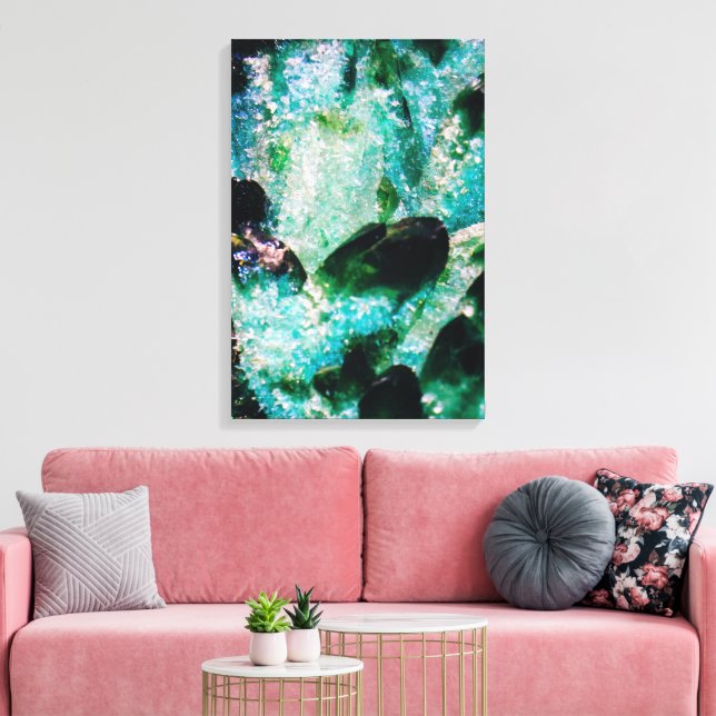 Eine Aura der Emeralds Leinwanddruck (Insitu (Wohnzimmer))