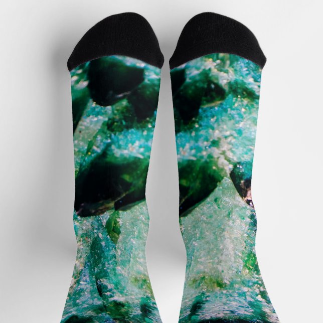 Eine Aura der Emeralds Socken (Oben)