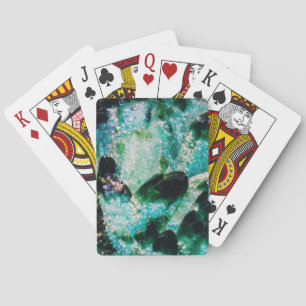 Eine Aura der Emeralds Spielkarten