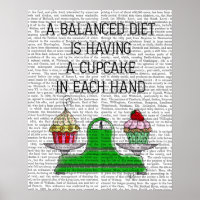 Eine ausgewogene Diät-Illustration