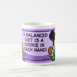 Eine ausgewogene Ernährung Kaffeetasse