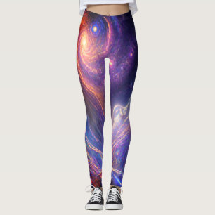 Eine außerirdische Fee auf maßgeschneiderten engen Leggings