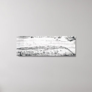 Eine Aussicht der Brücken-Stadt in Barbados Leinwanddruck