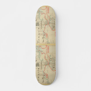 Eine authentische 1690 Pirate Map (mit Verzierunge Skateboard