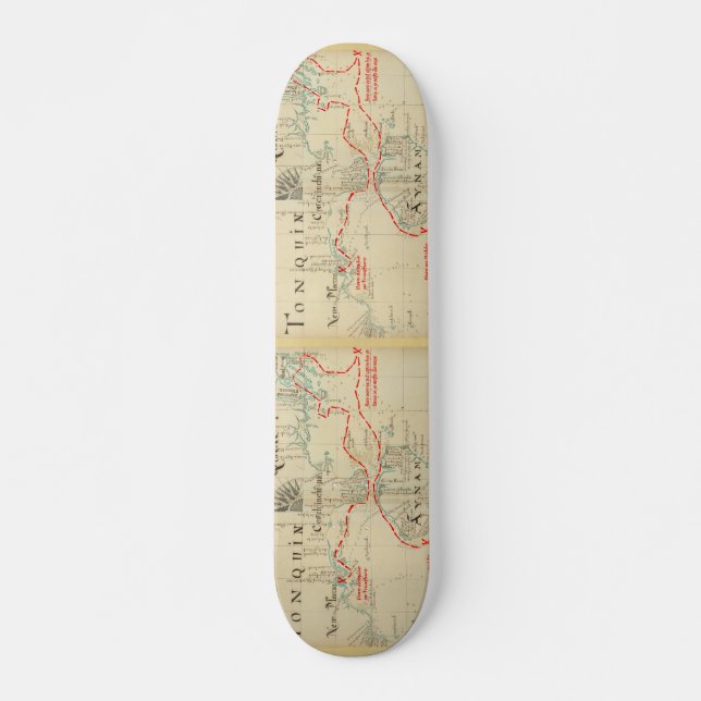 Eine authentische 1690 Pirate Map (mit Verzierunge Skateboard (Vorne)