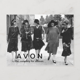 Eine AVON-Postkarte im Vintage-Look Postkarte