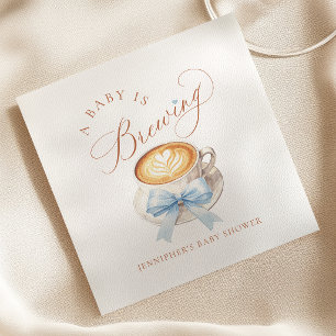 Eine Baby Boy Brautparty Servietten