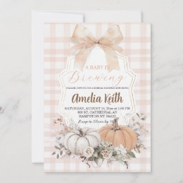 Eine Baby Brauerei Herbst Baby Shower Einladung Bl