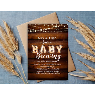 Eine Baby ist im Anmarsch Baby Shower Einladung