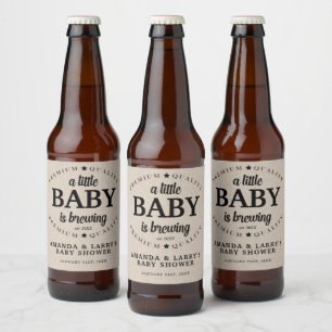 Eine Babybrauerei-Baby-Party Bierflaschenetikett