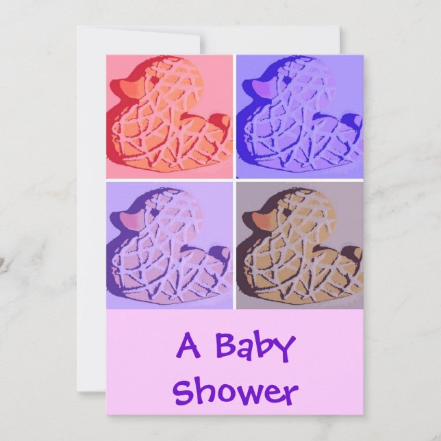 Eine Babydusche Einladung (Vorderseite)