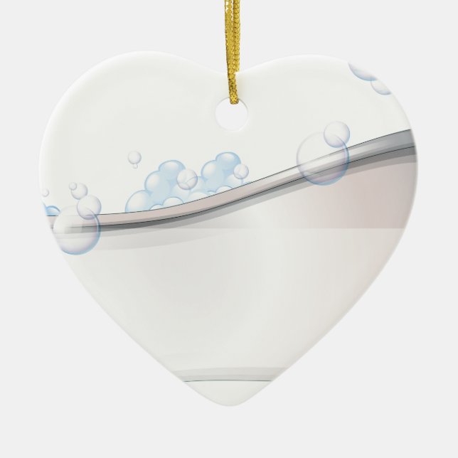 Eine Badewanne Keramikornament (Vorne)