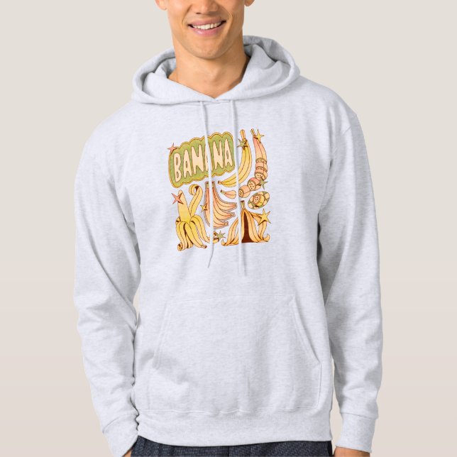Eine Banane / Illustration von Bananen Hoodie (Vorderseite)