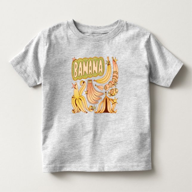 Eine Banane / Illustration von Bananen Kleinkind T-shirt (Vorderseite)