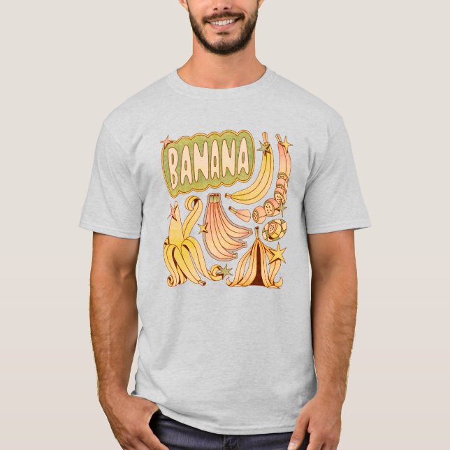 Eine Banane / Illustration von Bananen T-Shirt (Vorderseite)