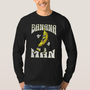 Eine Banane mit Gesicht Armen Beinen und Schuhen M T-Shirt