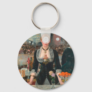 Eine Bar in den Folies-Bergère Edouard Manet Schlüsselanhänger