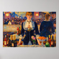 Eine Bar in den Folies-Bergère von Edouard Manet