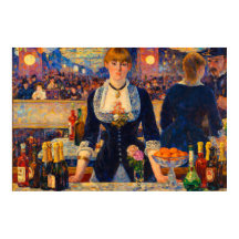 Eine Bar in den Folies-Bergère von Edouard Manet