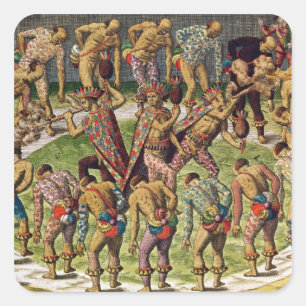 Eine Barbarische Feier Quadratischer Aufkleber