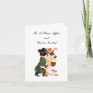 Eine Bärenangelegenheit Einladungskarte