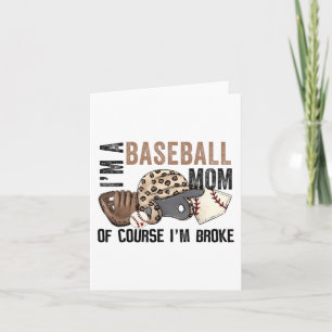 Eine Baseball-Mama natürlich im Broke Leopard Mütt Karte