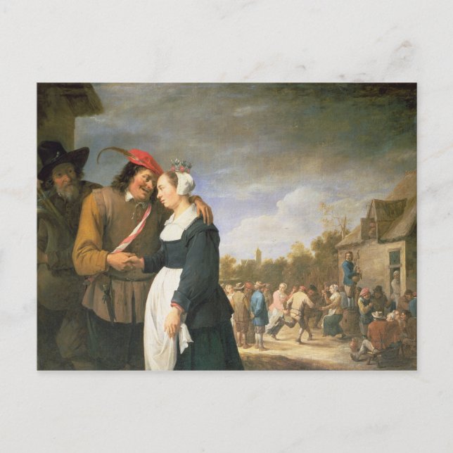 Eine Bauernhochzeit, 1648 Postkarte (Vorderseite)