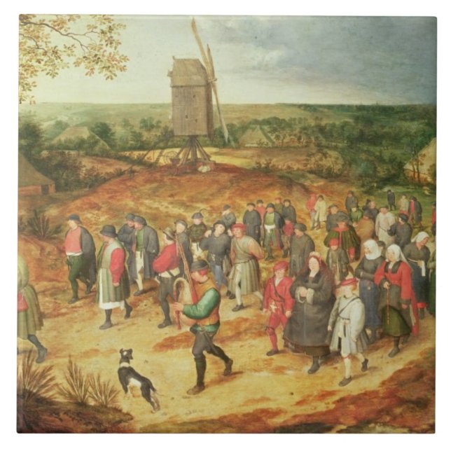 Eine Bauernhochzeit Fliese (Vorderseite)