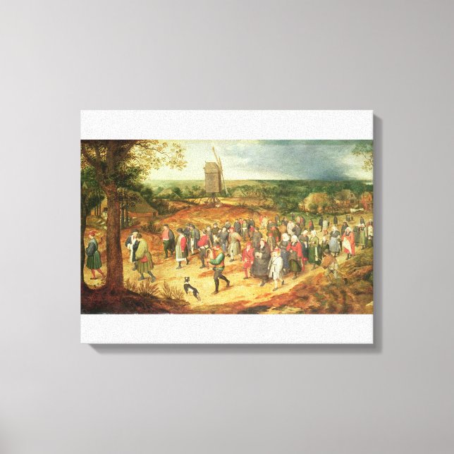 Eine Bauernhochzeit Leinwanddruck (Vorderseite)