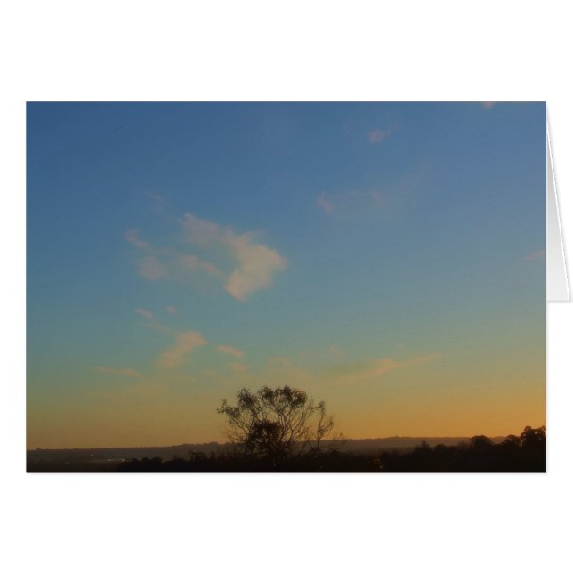 Eine Baumskyscape-Karte (Vorderseite (Horizontal))