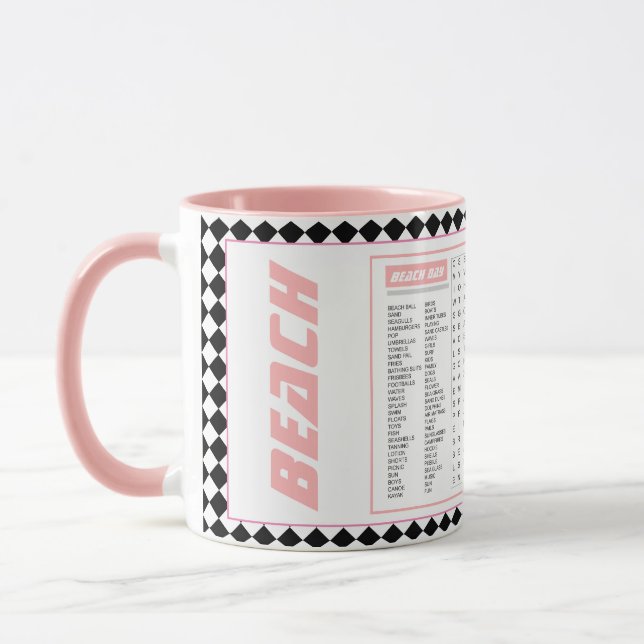 Eine Beach Day Game-Tasse Tasse (Links)