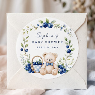 Eine beeren süße Blaubeer süße Baby Custom Runder Aufkleber