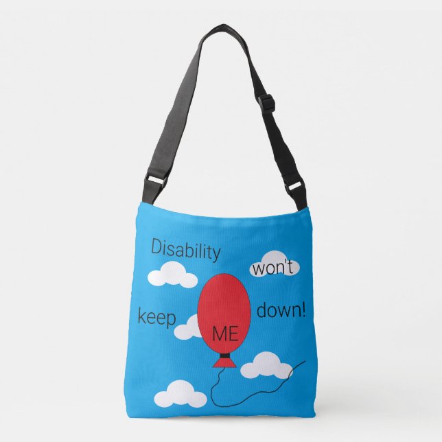 Eine Behinderung behalte mich nicht ab: Tragetaschen Mit Langen Trägern (Vorderseite)