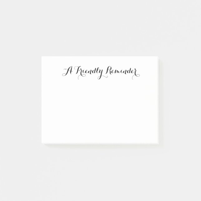 Eine benutzerfreundliche Erinnerung Post-it Klebezettel (Vorderseite)
