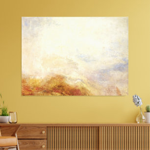 Eine Bergkulisse, Val d’Aosta - Joseph Mallord... Leinwanddruck