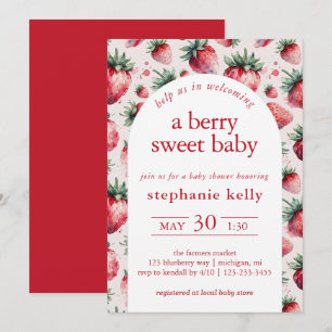 Eine Berry Sweet Baby Dusche Einladung