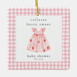 Eine Berry Sweet Baby Dusche Erdbeere Keramikornament