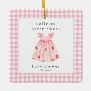 Eine Berry Sweet Baby Dusche Erdbeere Keramikornament