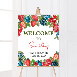 Eine Berry Sweet Baby Dusche - Willkommen Poster