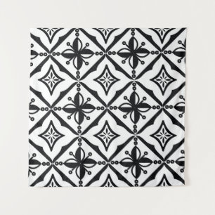 Eine besondere indonesische Batik: Vintage Motive. Wandteppich